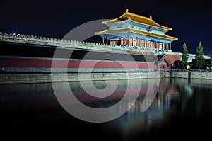 Beijing Forbidden City night scenes