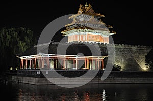 Beijing Forbidden City night scenes