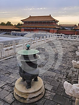 Beijing Forbidden City sunset