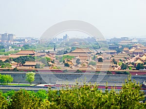Beijing Forbidden City view