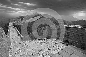 Beijing Great Wall apocalyptic typhoon, China