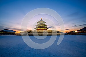 Beijing Heaven Temple in winter, China