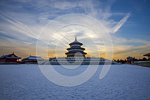 Beijing Heaven Temple in winter, China