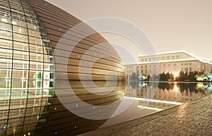 Beijing, the national grand theatre at night