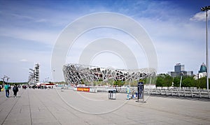 Beijing National Stadium BNS or Bird`s Nest Stadium, Beijing, China
