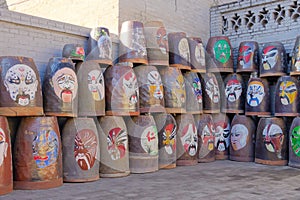 Beijing Opera Facial Mask and Water urn