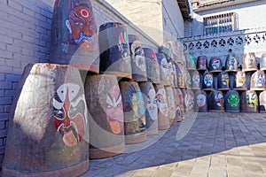 Beijing Opera Facial Mask and Water urn