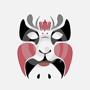 Beijing opera mask of ancient people ,