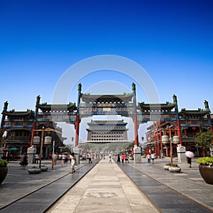 Beijing qianmen street