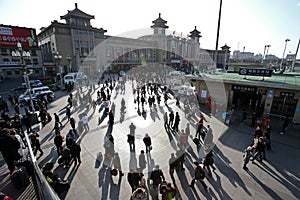 Beijing Railway transprot peak