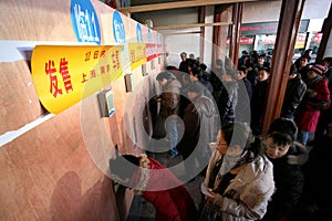Beijing Railway transprot peak