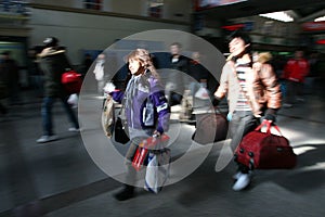 Beijing Railway transprot peak