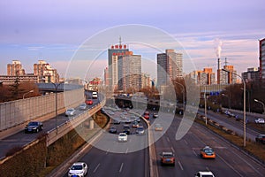 Beijing street morning