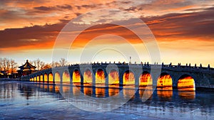 The Beijing Summer Palace, 17-Arch Bridge,  China