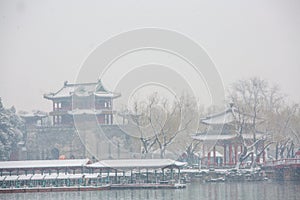 Beijing Summer Palace spring snows