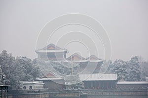 Beijing Summer Palace spring snows