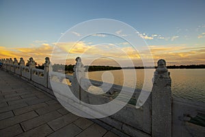 Beijing Summer Palace, sunset