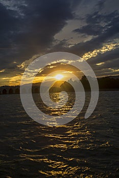 Beijing Summer Palace sunset, China