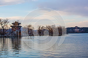 Beijing Summer Palace sunset, China