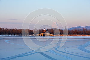 Beijing Summer Palace in winter, China