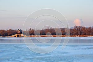 Beijing Summer Palace in winter, China