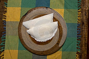 Beiju of Tapioca, Brazilian dish based on cassava starch