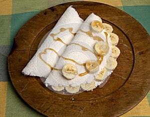 Beiju of Tapioca, Brazilian dish based on cassava starch
