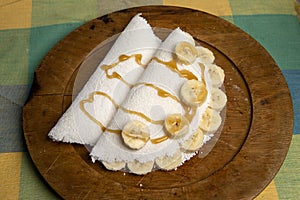 Beiju of Tapioca, Brazilian dish based on cassava starch