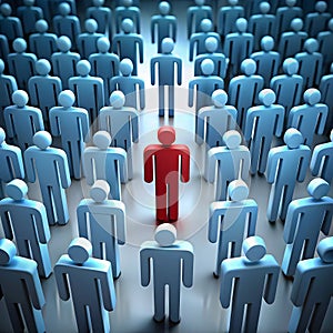 Being different and aiming for leadership involves embracing uniqueness, a photo