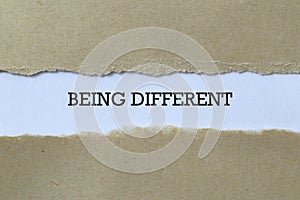 Being different on paper