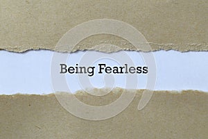 Being fearless on paper