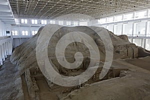 Beiting Gaochang Hui Temples ruins under good protection, adobe rgb