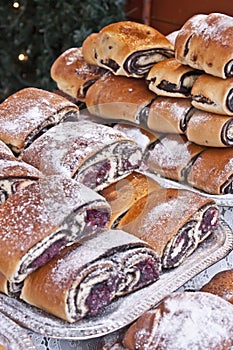 Bejgli - traditional hungarian christmas cake