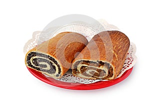 Bejgli, walnut and poppy seed rolls.