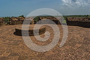 Bekal Fort Roof - with stone textures visible photo