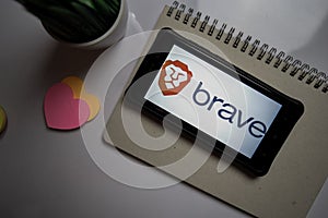 Brave Browser: Fast AdBlocker dev application on Smartphone screen.