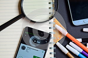 Google Authenticator App on Smartphone screen.