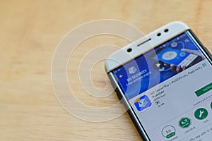 : GO Security - AntiVirus, Applock, Booster dev application on Smartphone screen.