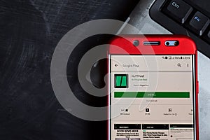 HuffPost dev app on Smartphone screen.