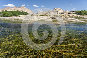 Bektau Ata Mountain Lake Kazakhstan