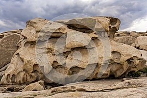 Bektau Ata Sculptures Stones in Kazakhstan