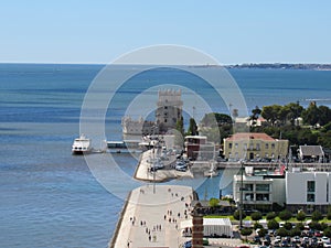 Beautiful BelÃ©m Tower, Lisbon. photo