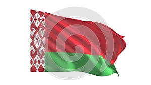 Belarus Flag national flag on white background.