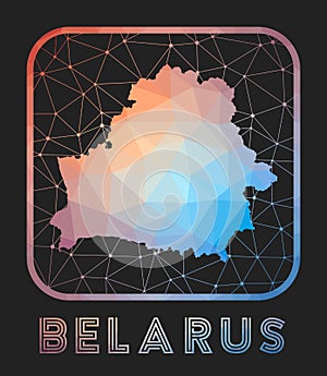 Belarus map design.