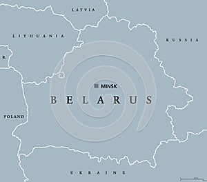 Belarus political map