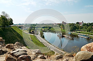 Belarus. The river Neman in the city of Grodno in Belarus. May 24, 2017