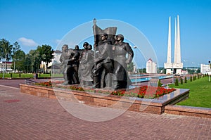 Belarus Vitebsk summer landscape view