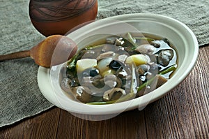 Belarussianmushroom soup