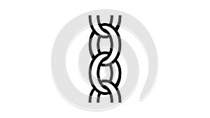 belcher rolo chain line icon animation