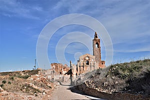 Belchite. town devastated during the Spanish civil war photo